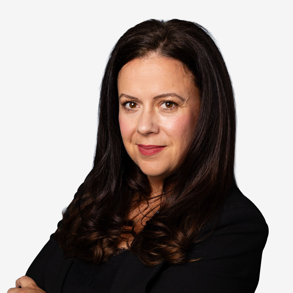 Professional portrait of a confident woman.