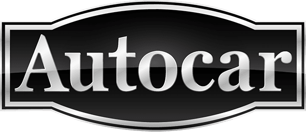 Autocar logo design on black background