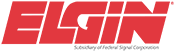 Elgin logo in bold red letters