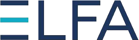 ELFA logo with modern design elements
