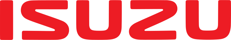 ISUZU logo in bold red letters.
