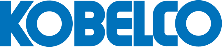Kobelco company logo in blue letters
