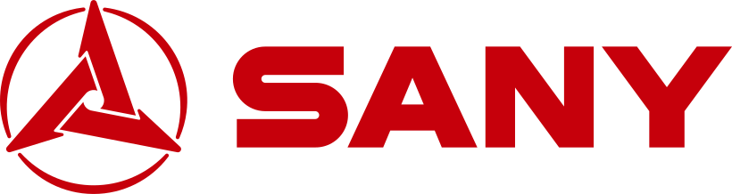 SANY logo featuring a stylized triangular design.