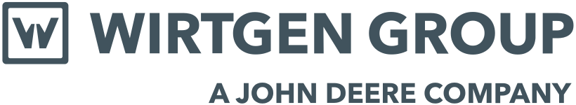 Wirtgen Group logo, John Deere company.
